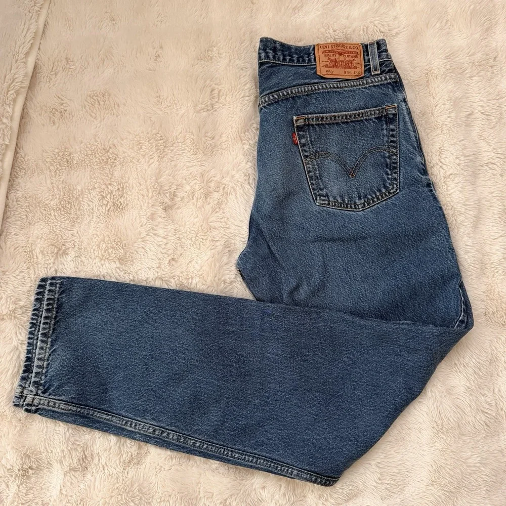 Levi's 550 Relaxed Fit Jeans 36x36 Y2K Era Made‎ in Haiti